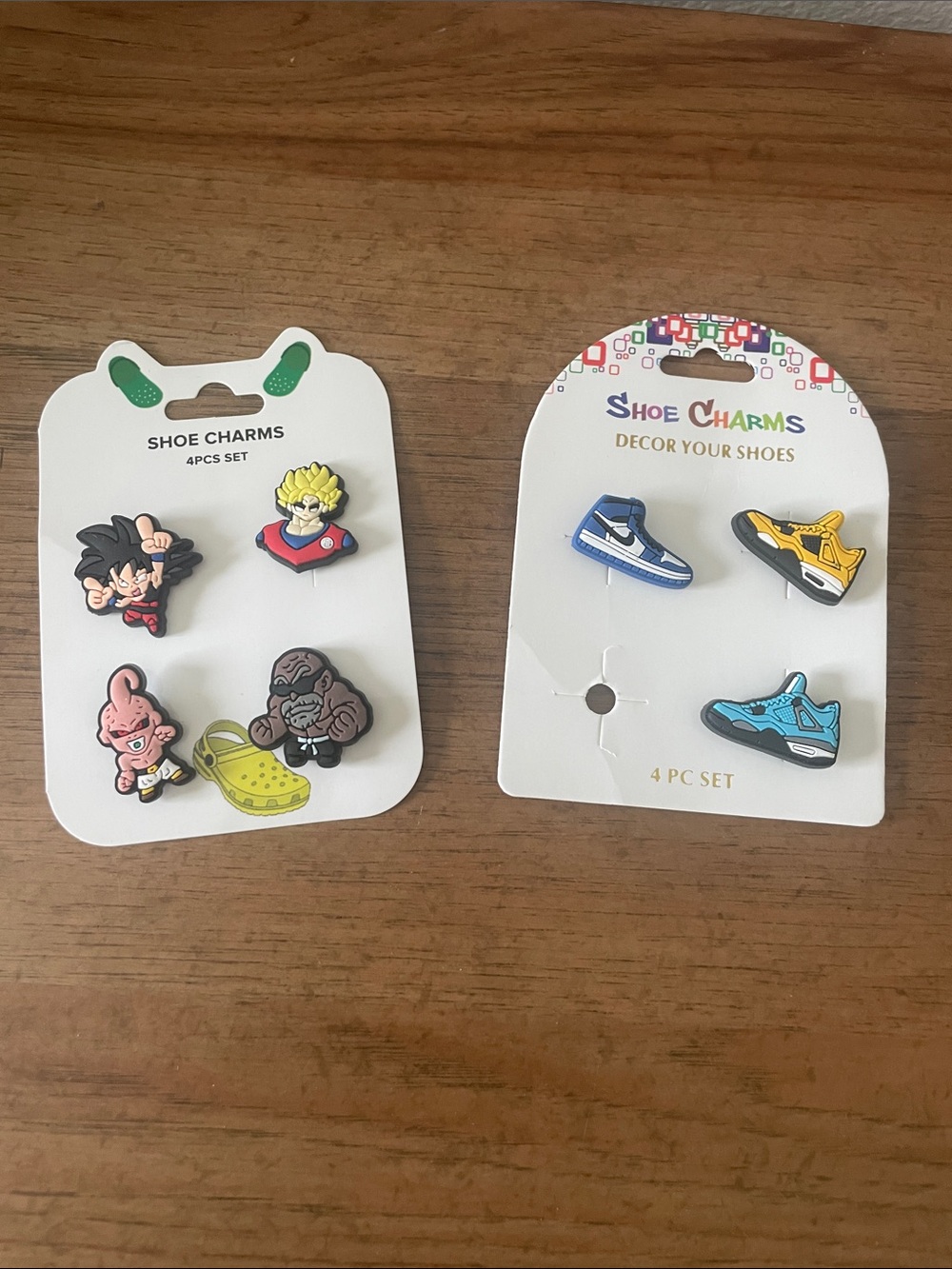 Kids Croc Shoe Charms - Yellow, Blue, Black & Teal Sneaker and Character Set